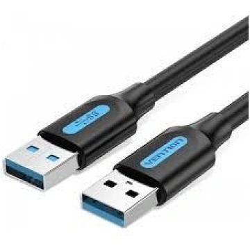 CABLE USB3.0 MALE TO MALE/0.5M BLACK CONBD VENTION